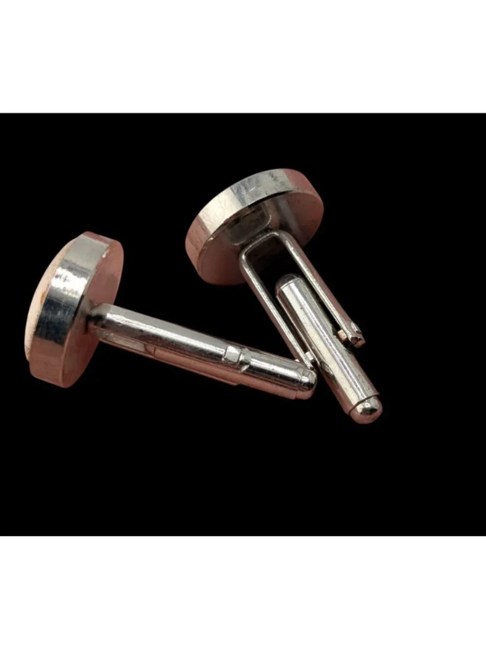 Embroidered Fabric Cufflinks Silver Cream Victorian Romantic Formal Accessories